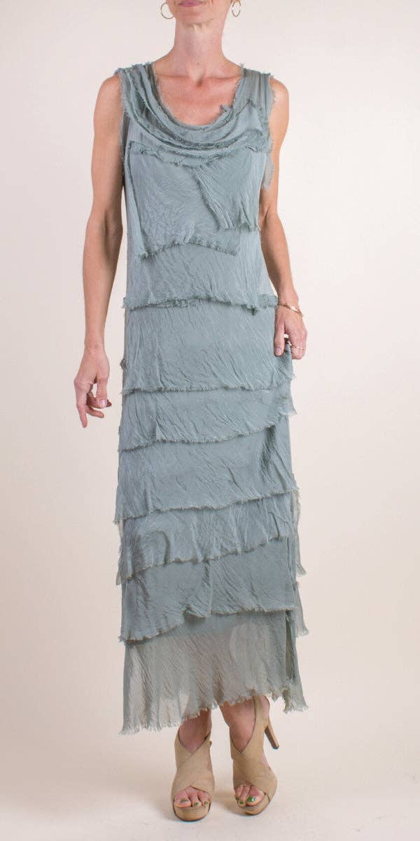 Gigi Moda - Wholesale Dress - Women's - Full Length Ruffle Dress39