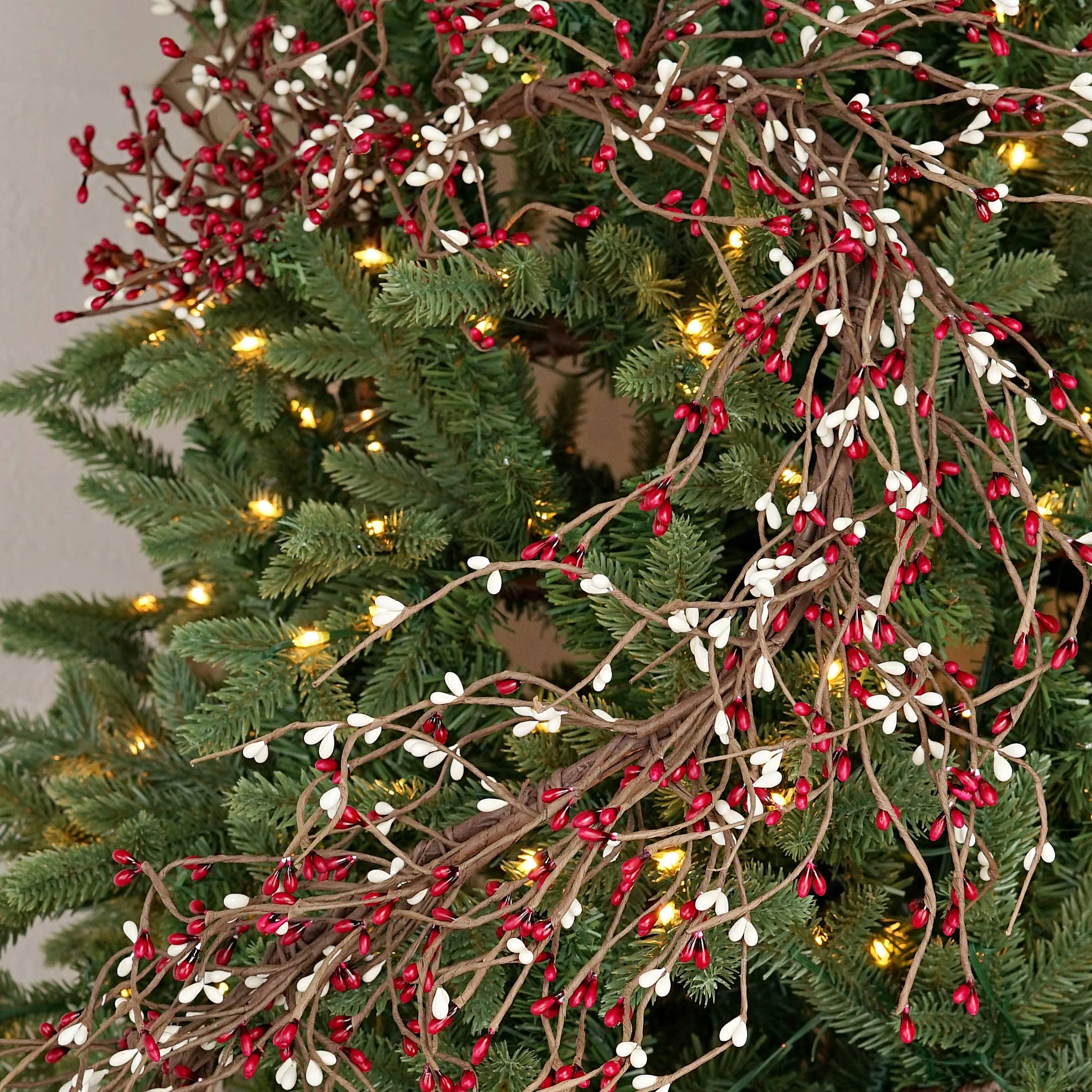 Holiday Depot Inc. - Wholesale Bunting/Garland - ISB13000BC- 4.5ft Pips Garland-Burgundy Cream4