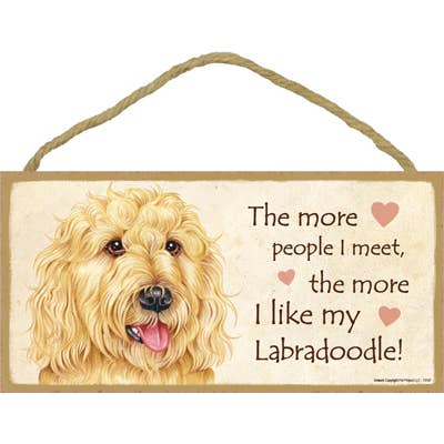 Hund plaques, der er USA lavet, der måler 5 „x 10" i størrelse for engroshandel hos SJT Enterprises, Inc.