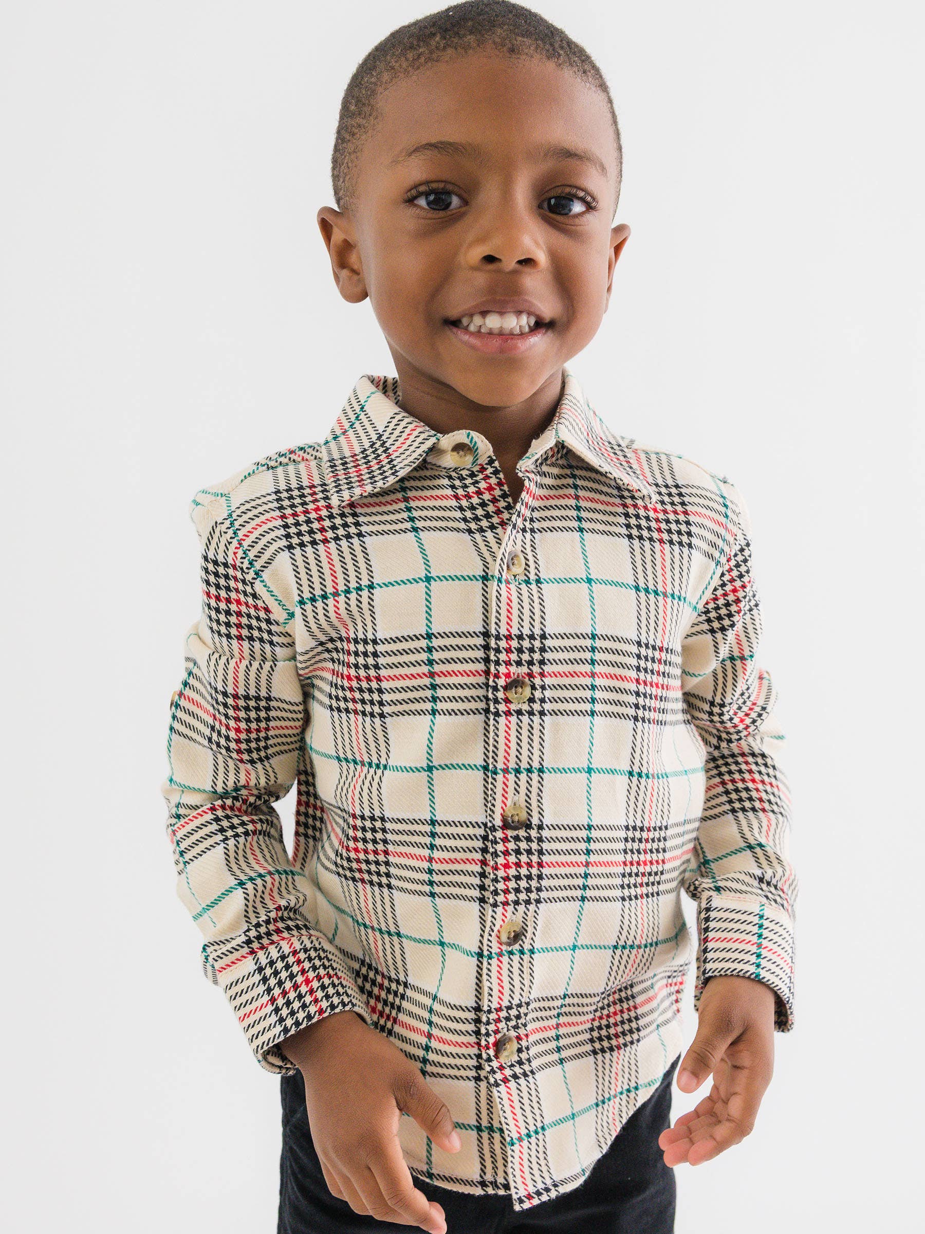 Brown Boys Tannen Plaid Long Sleeve Button Down Shirt
for wholesale on Faire