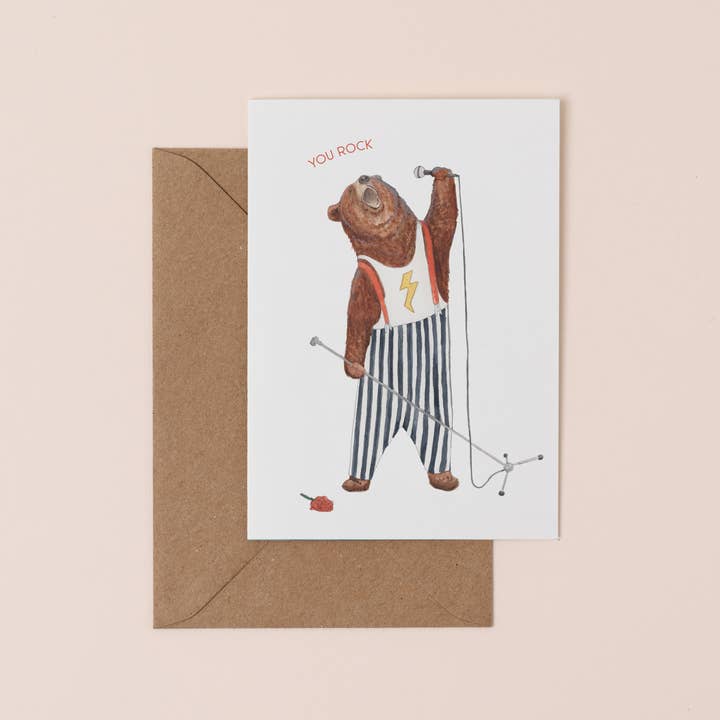 You Rock Card for wholesale by Mister Peebles