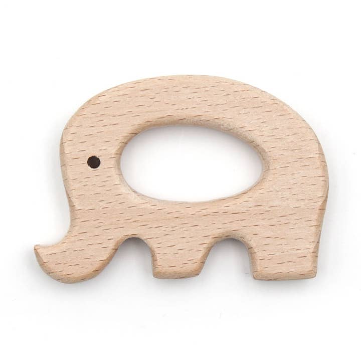 Kristin Weiss Manufaktur - Wholesale Teether (Not Clip-On) - Baby - Beech Wood || elephant natural0
