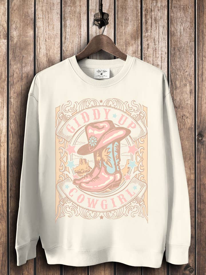 Lotus Fashion Collection - Venta al por mayor Sudadera - Mujer - Sudaderas Giddy Up Cowgirl1