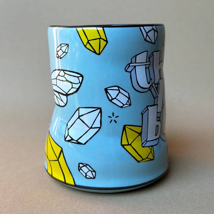 The Bowl Maker - Wholesale Drinking Glass/Cup - Thank You Bees Spark Cup - XLarge