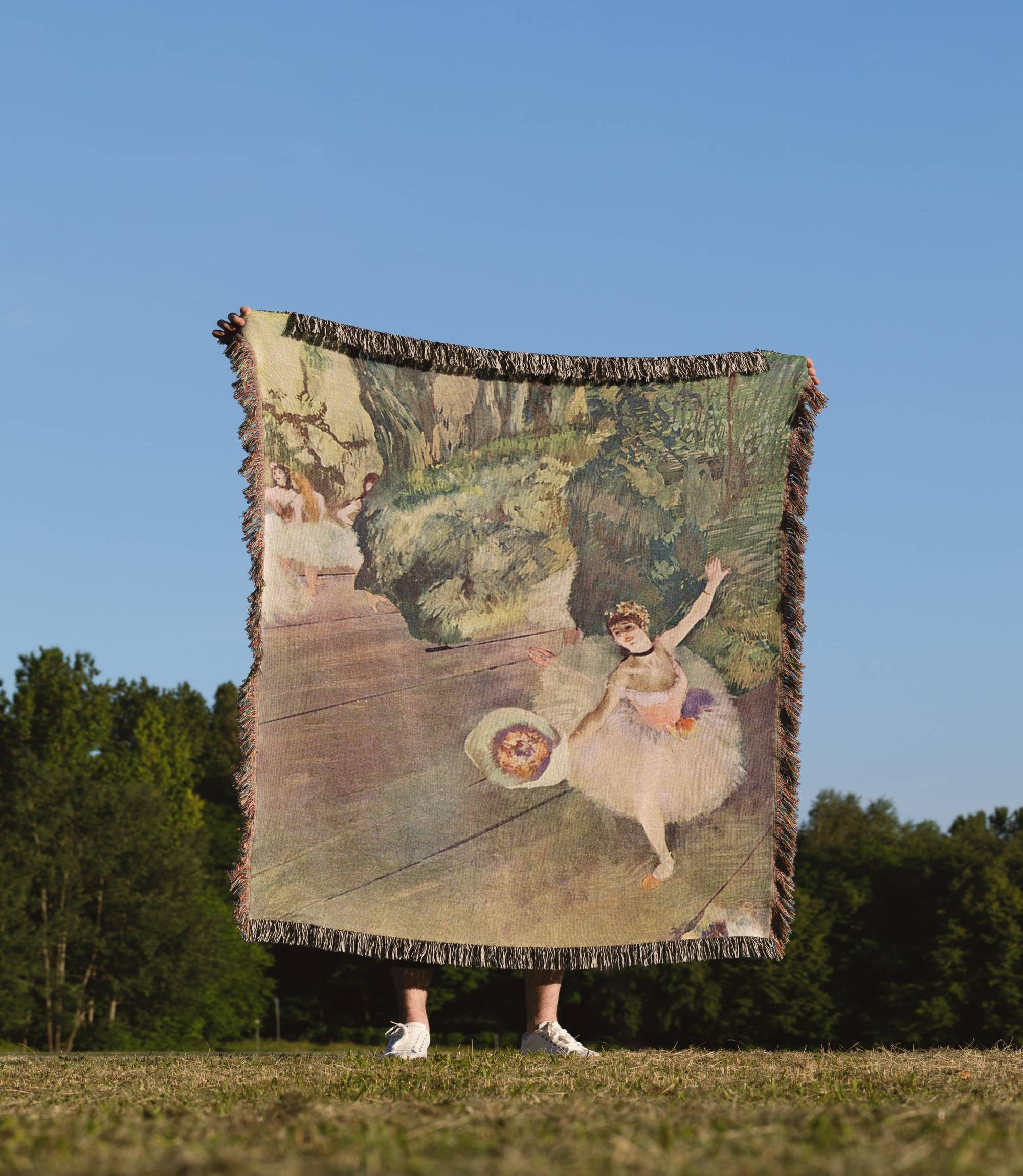 3dRose - Wholesale Throw Blanket - 3dRose, Edgar Degas Painting Take A Bow Of Ballerinas, Blanket1