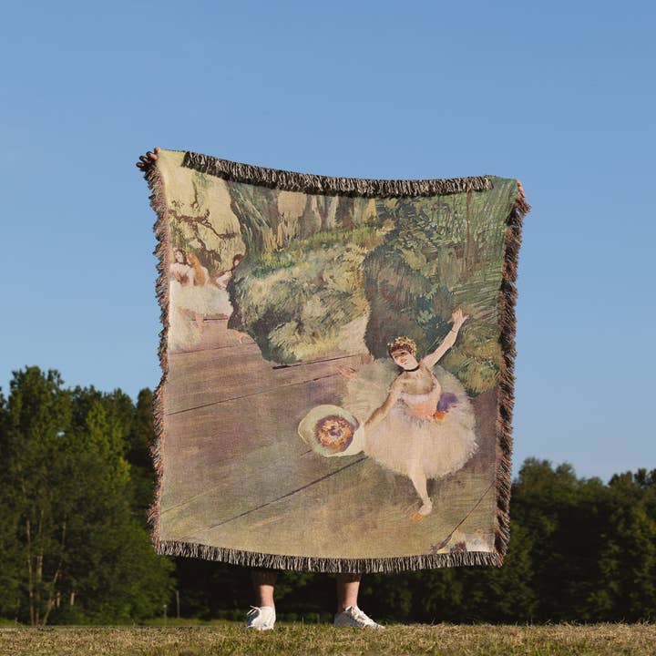 3dRose - Wholesale Throw Blanket - 3dRose, Edgar Degas Painting Take A Bow Of Ballerinas, Blanket1