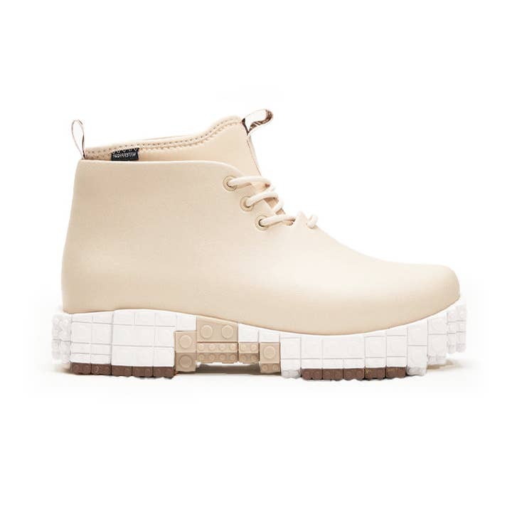 Ccilu Women's Chunky Boots High-Top Beige for wholesale by Ccilu