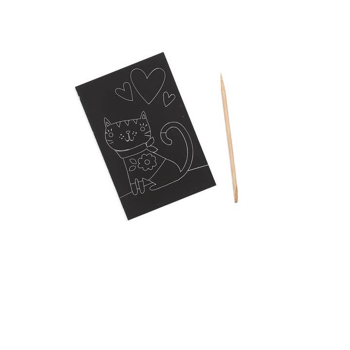 OOLY - Wholesale DIY Craft Kit - Kids - Scratch & Scribble: Mini Kit - Cutie Cats (7 PC Set)3