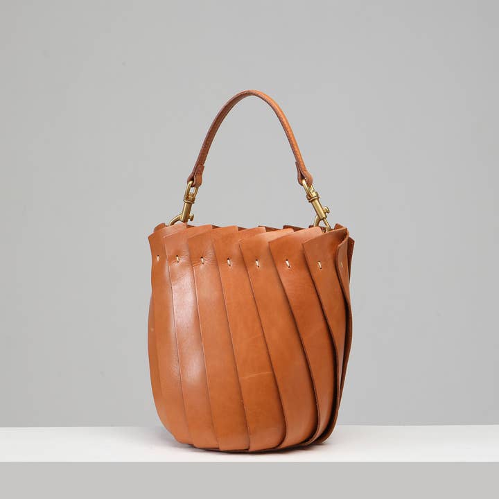 Bolsa saco Bloom - cor caramelo por atacado de UPPDOO