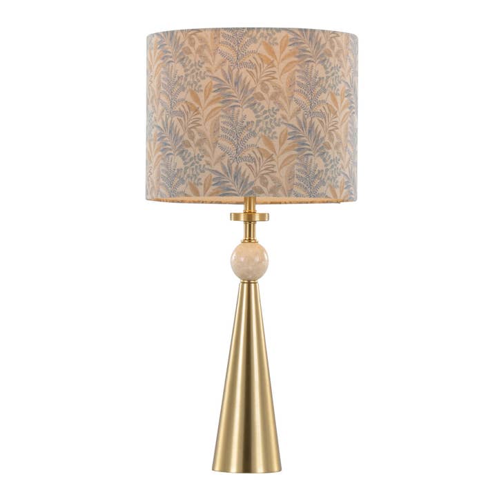 Cone Travertine 27" Table Lamp - Set of 2 in Gold Metal and other Purchase Wholesale vendita lampadine. Free Returns & Net 60 Terms on Faire trending on Faire.
