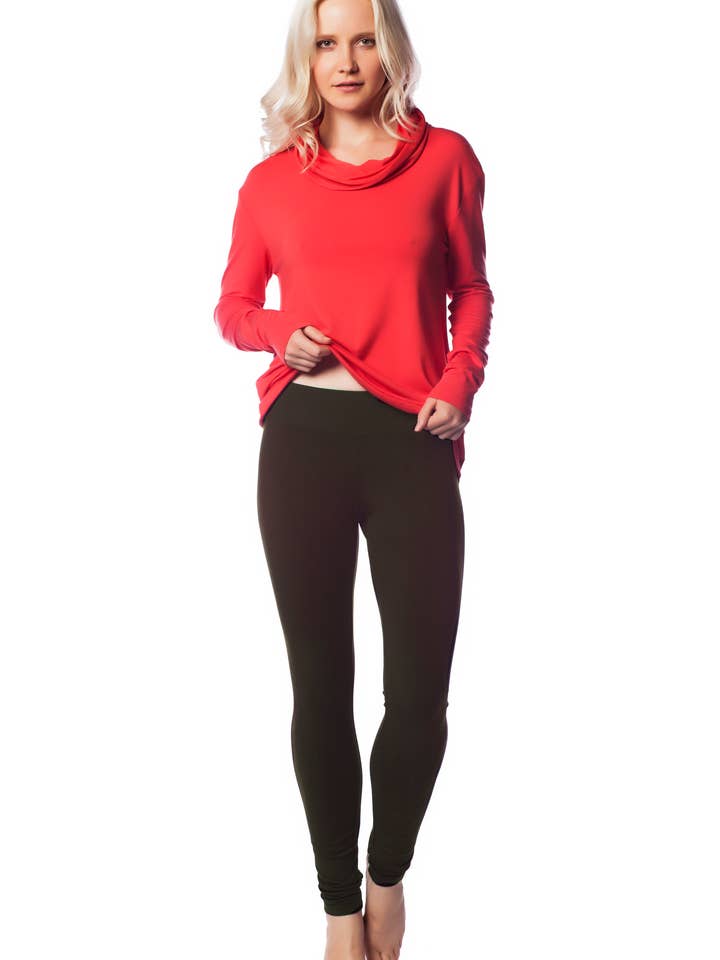 AtoZ - Wholesale Fashion Leggings - Women's - Modal Full Length Leggings12