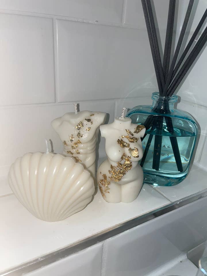 Shell Candle for wholesale by The Sunday Candle Co