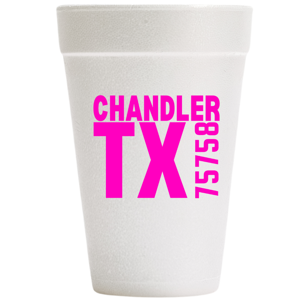 Southern Ink - Wholesale Disposable Cup - Zip Code Cups5