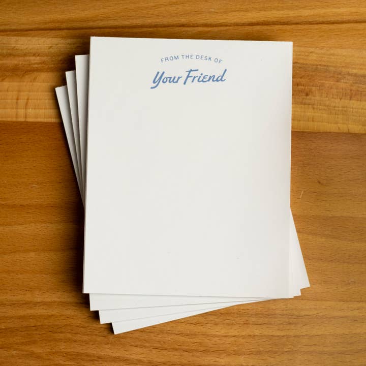 From the Desk of Your Friend Notepad for wholesale by Dugout Paper Co.