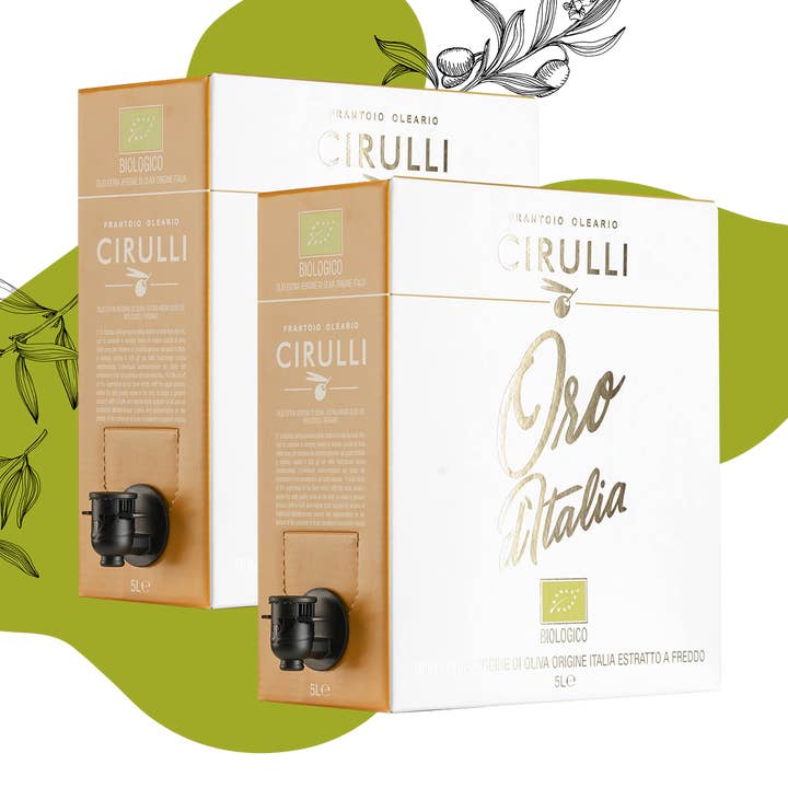 2 Bag in Box of Organic Extra Virgin Olive Oil • 2 X 5 Liters for wholesale by Olio Cirulli