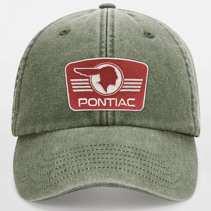 Pontiac Retro Logo Patch Vintage Low Profile Cap för wholesale av Hybris Production AB