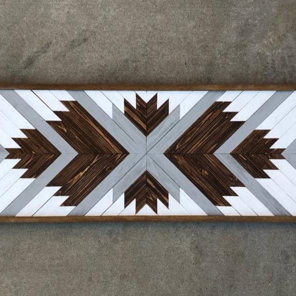 Art mural en bois gris pour la vente par Azwoodwallart