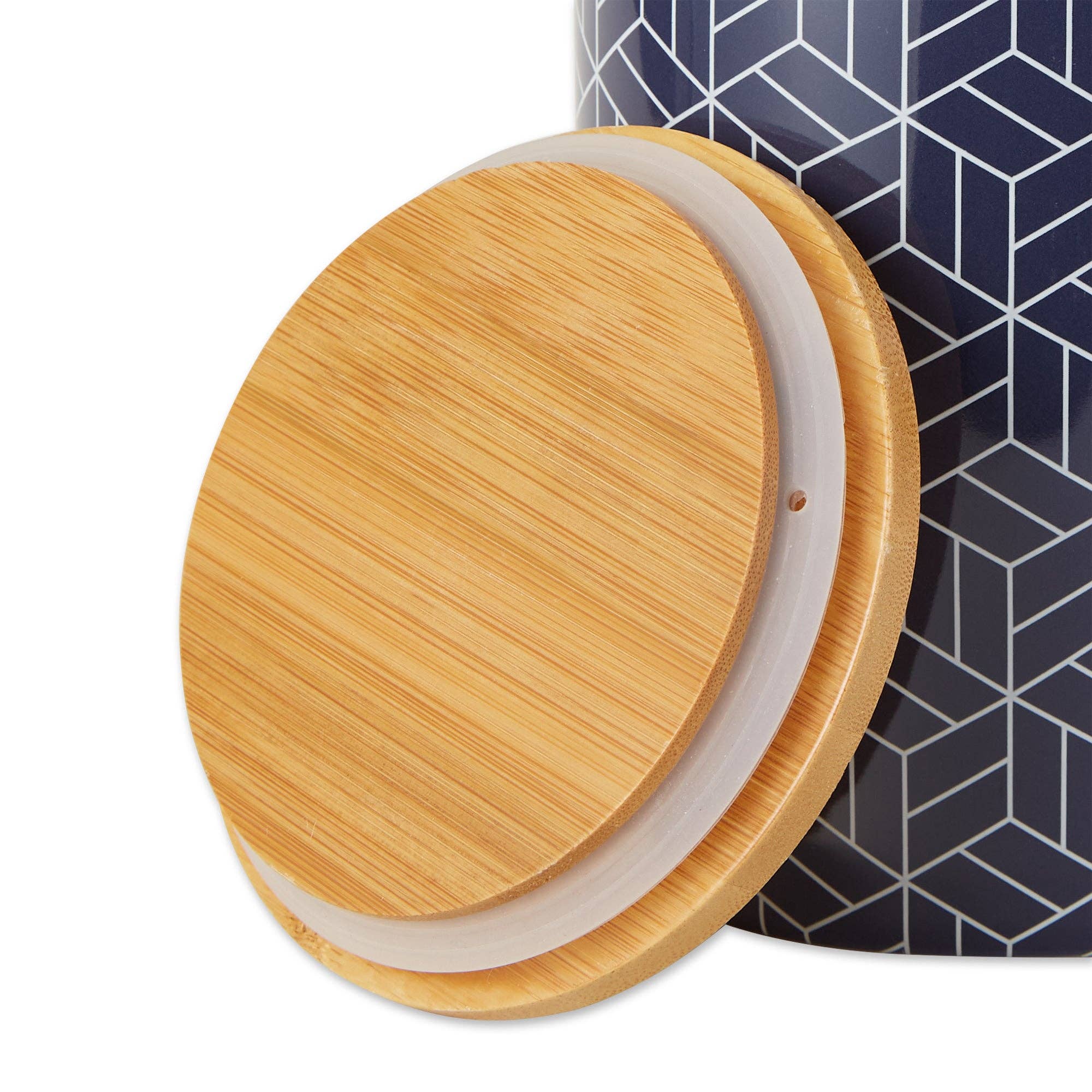 Welcome Home Unbeatable Deals - Wholesale Canister Set - Nautical Blue And White Mixed Print Ceramic Canister9