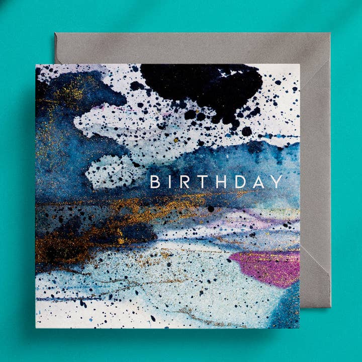 Verjaardag - ABSTRACTE wenskaart voor wholesale door Wendy Bell Designs