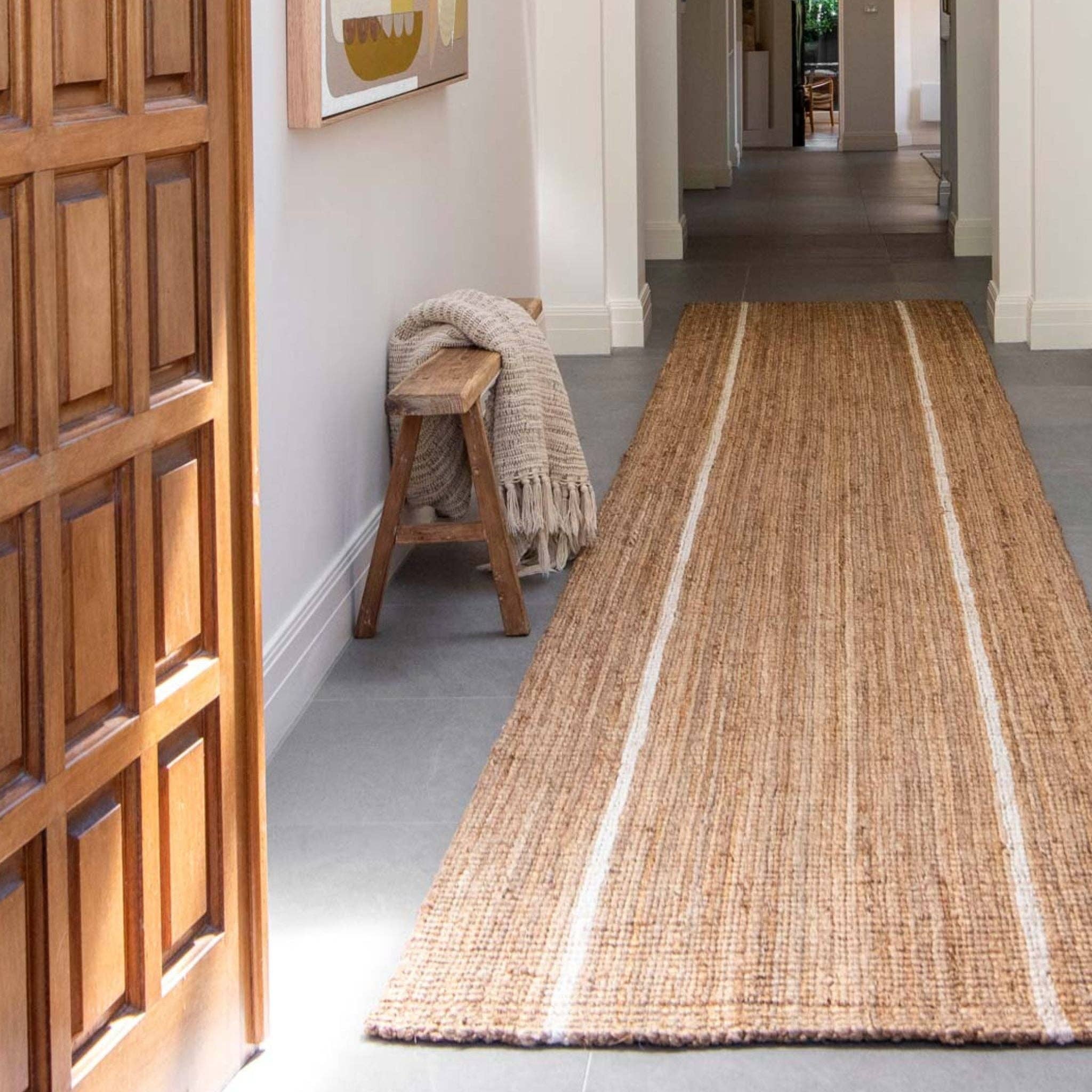 North Avalon - Wholesale Runner Rug - Robinson | Stripe Jute Bouclé Runner2