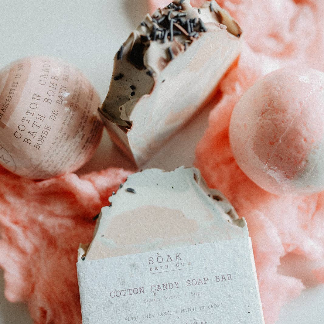 SOAK Bath Co - Wholesale Bath Bomb/Fizz - Cotton Candy Bath Bomb - Made in Canada3