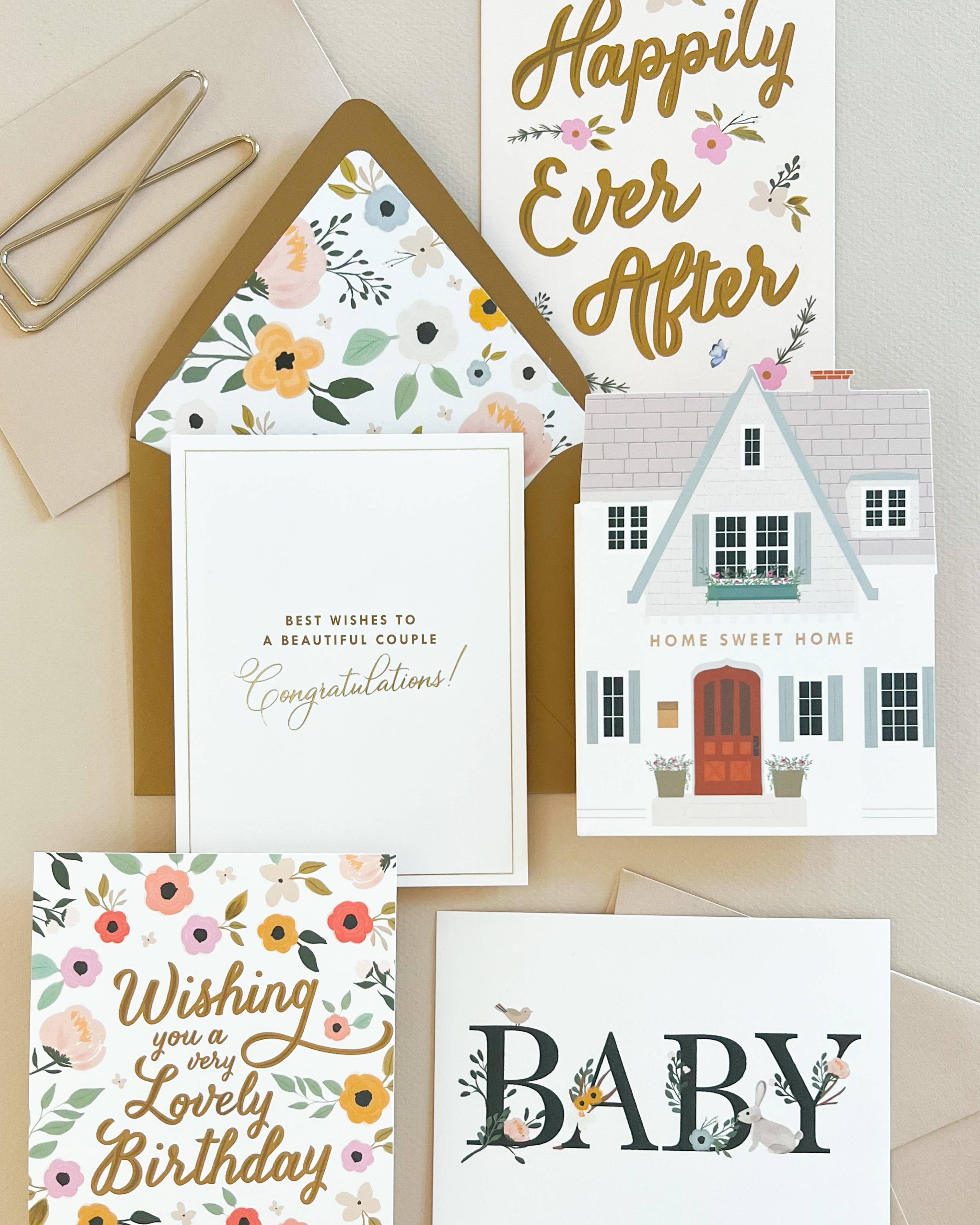 Ginger P. Designs - Wholesale Wedding Card - Happily Ever After Wedding Greeting Card1