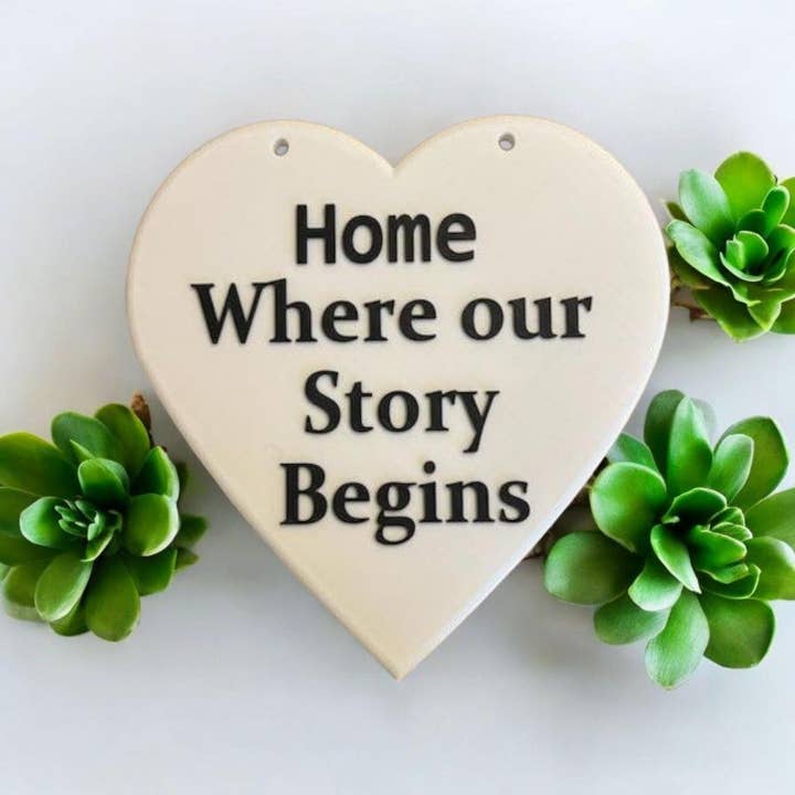 Home Wall Decor- Home is Where Your Story Begins for wholesale by Digital Chaotik