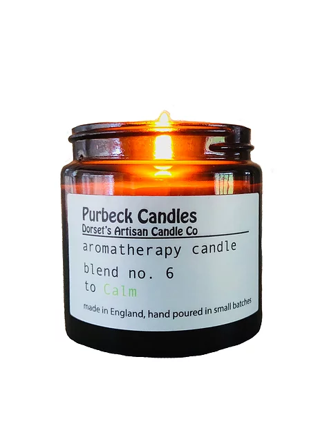Purbeck Candles – wholesale Jar/filled candle – Aromatherapy Range Candle in Jar - To Calm3