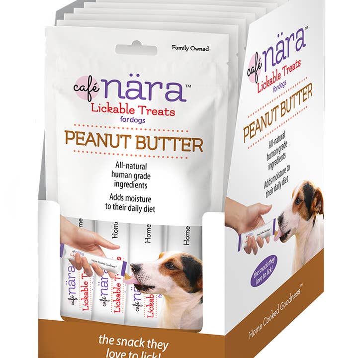 Caru - Wholesale Pet Treats - Dog - Cafe Nara Lickable Treat for Dogs - PB
