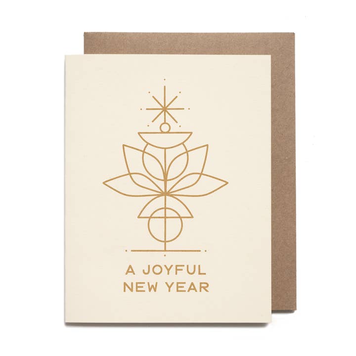 Joyful New Year Card for wholesale by Worthwhile Paper