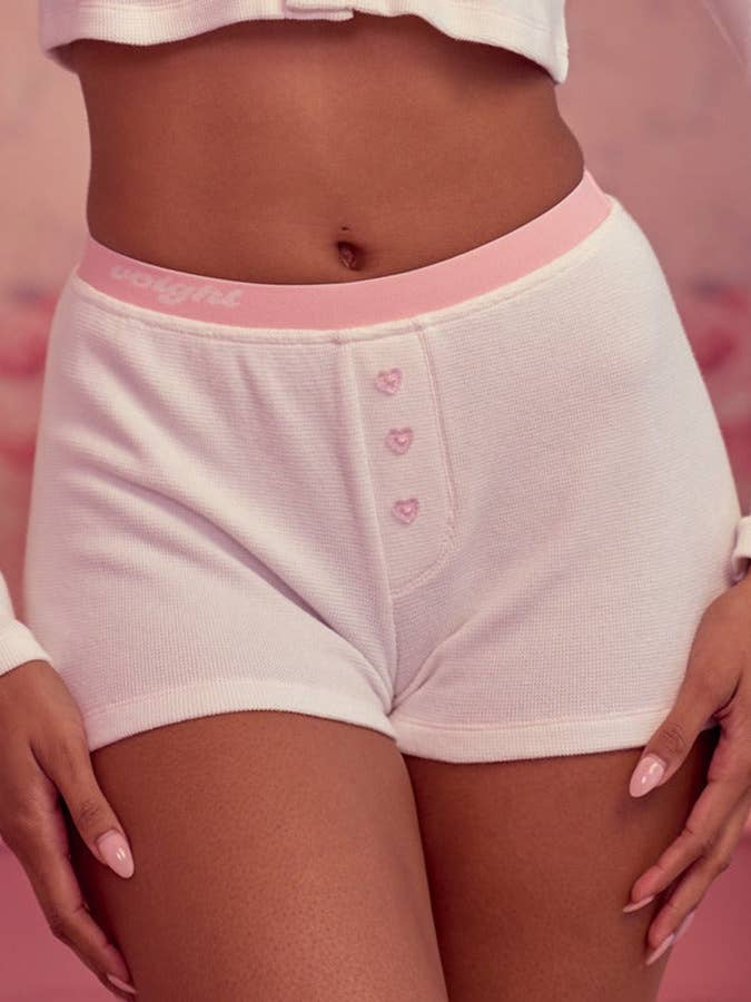 XOXO PJ korte broek in crème voor wholesale door Voight