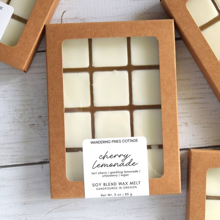 Cherry Lemonade Wax Melts | Summer Wax Melt for wholesale by Wandering Pines Cottage