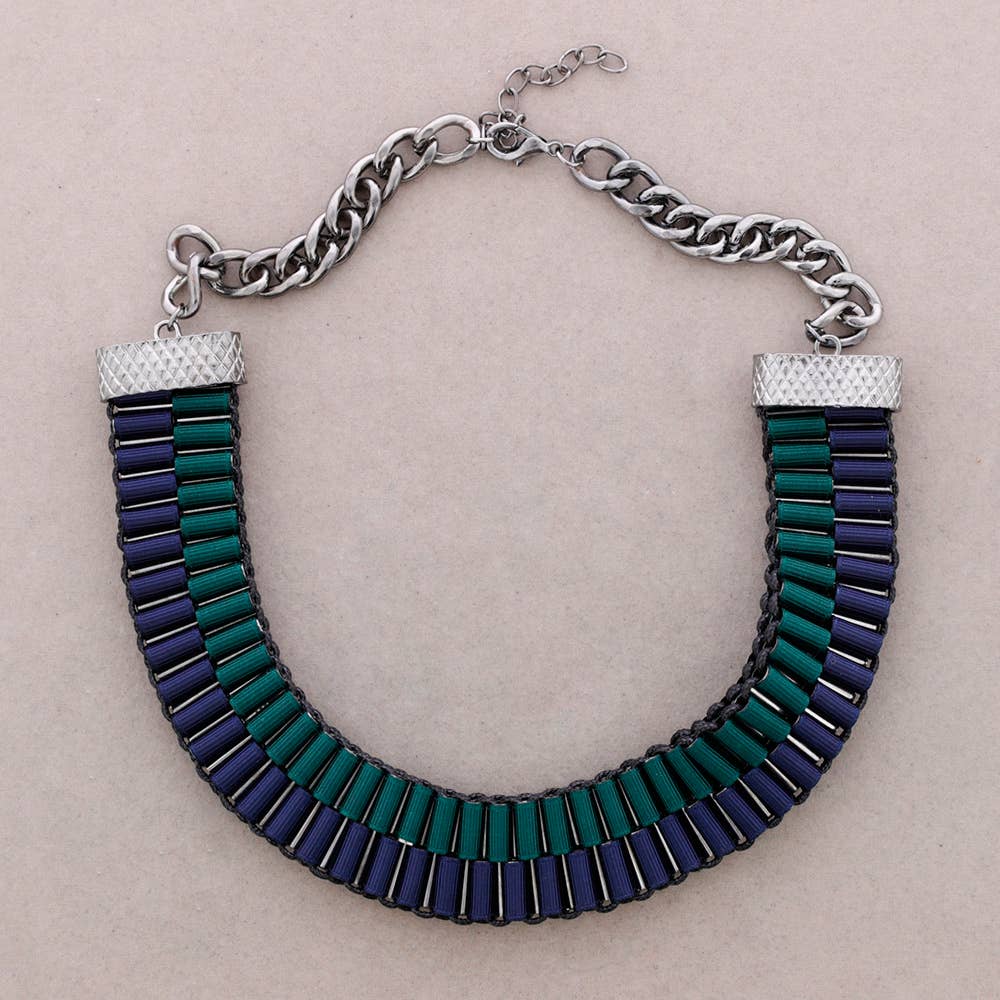 Sonata – Colar com abas por atacado – Gargantilha Corrente Fita Entrelaçada1