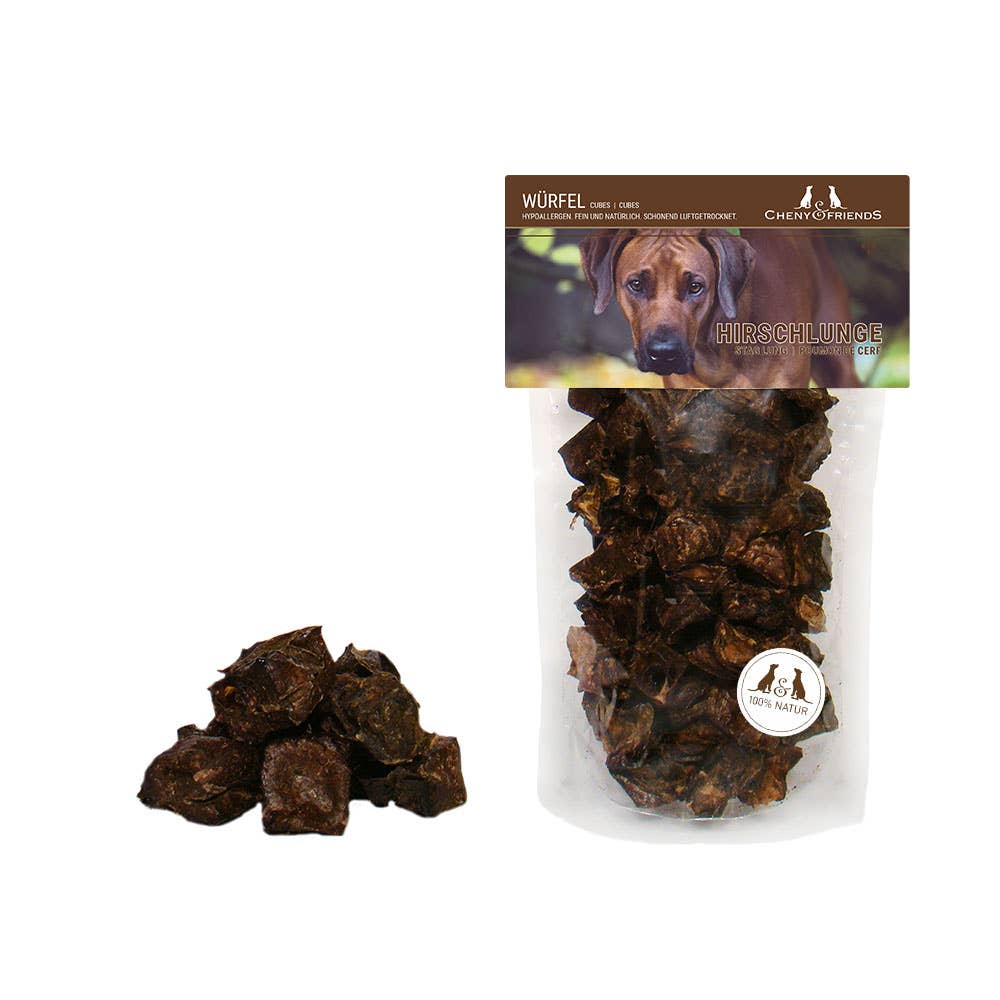 Cheny & Friends - Wholesale Pet Treats - Dog - Deer lung cubes
