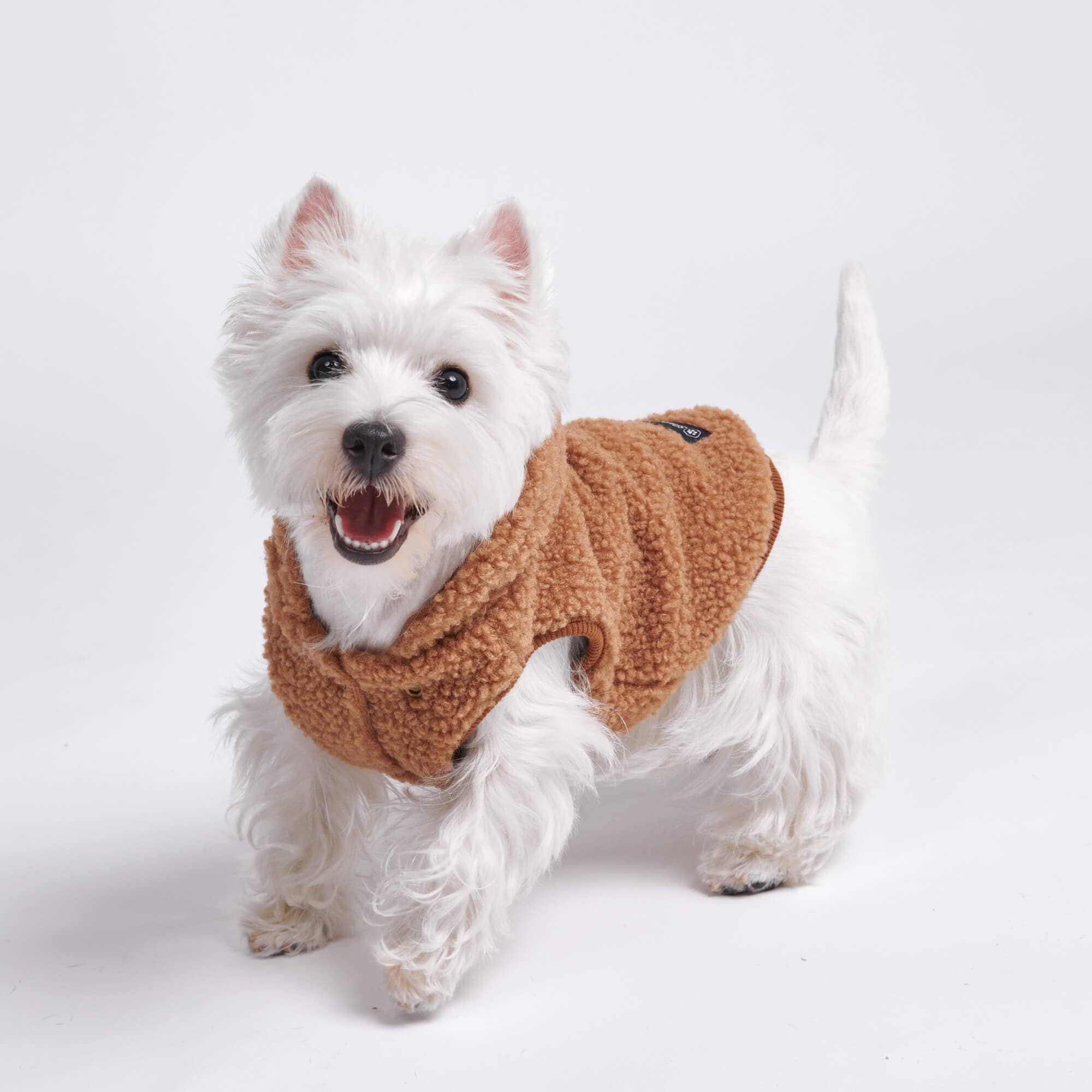 Spark Paws - Wholesale Pet Jacket - Dog - Teddy Sherpa Fleece Dog Jacket - Brown7