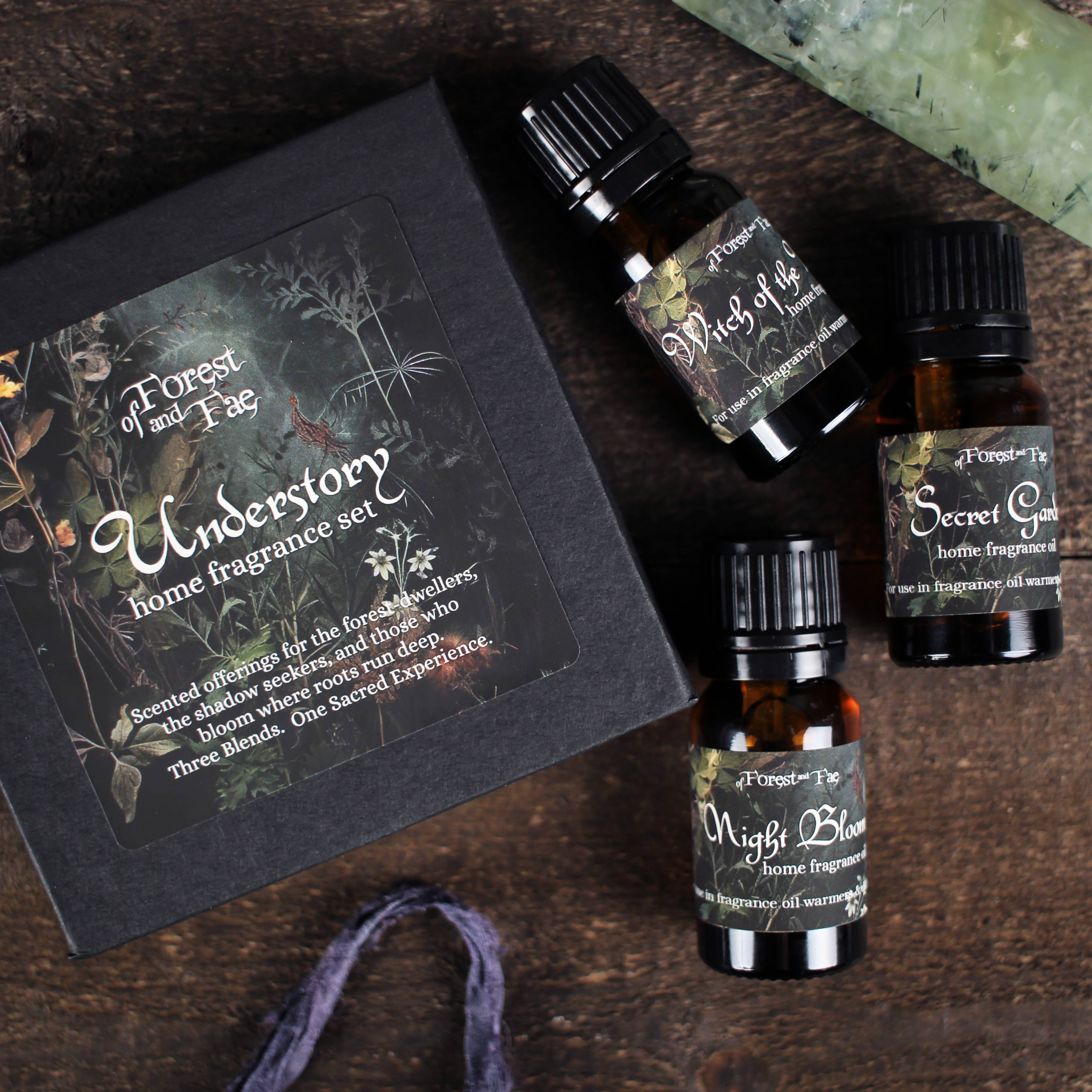 of Forest and Fae – wholesale Fragrance oil – Understory • 3 Witchy Home Fragrance Oils for Diffusers1