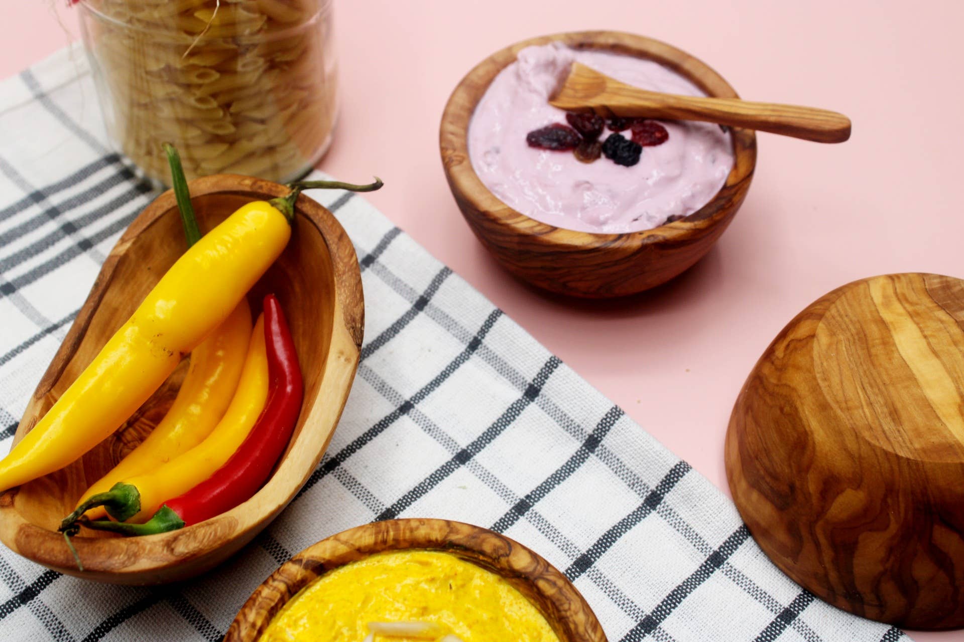 DAGDEG – Großhandel Gewürz-/Dipschale – Handgemachte Müslischale aus Olivenholz – Holzschale9