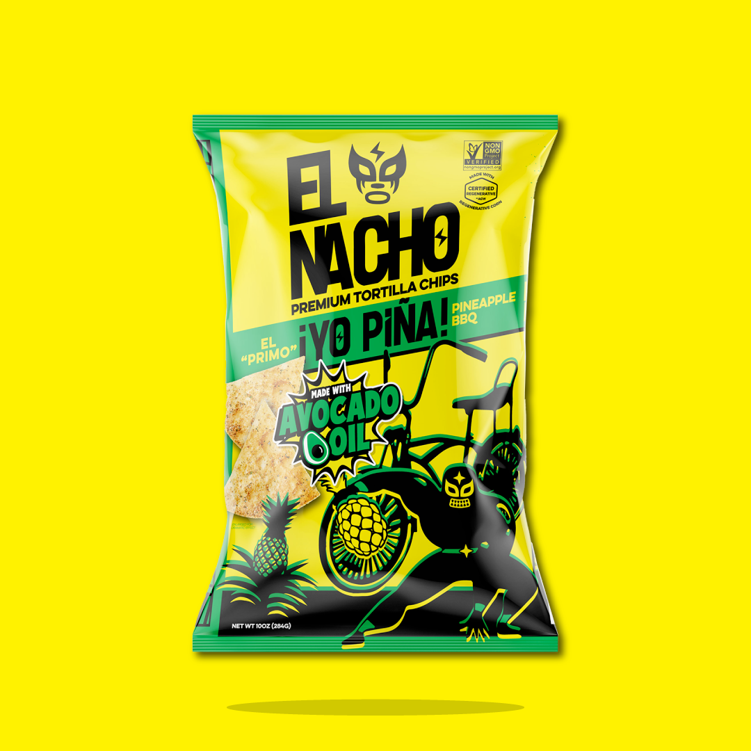 EL NACHO - Wholesale Chips - Pineapple BBQ - ¡Yo Piña!, 100% Avocado Oil, GF, Vegan0