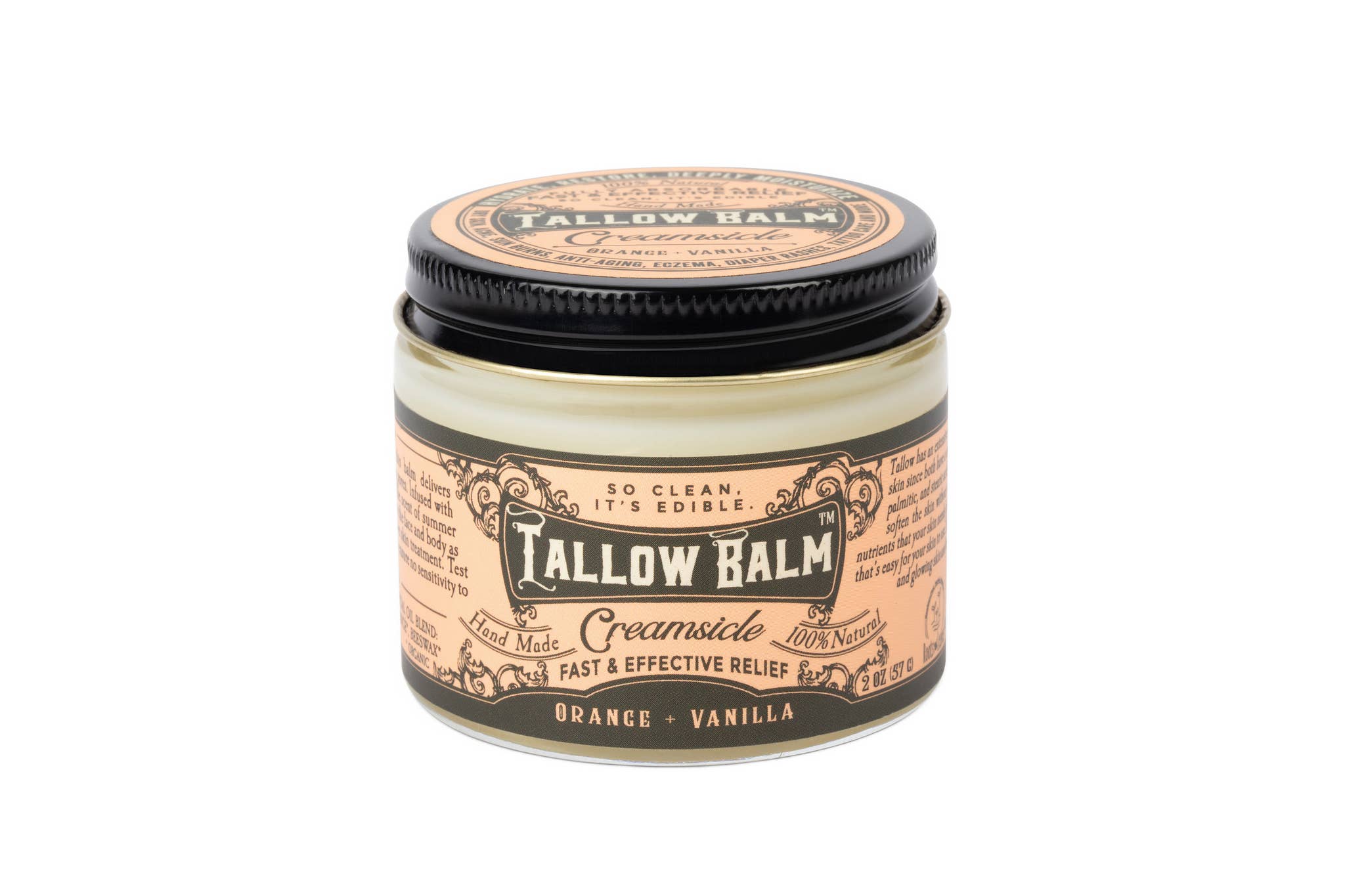 Roots And Leaves - Wholesale Healing Salve/Balm/Cream - Tallow Balm- Creamsicle Scent