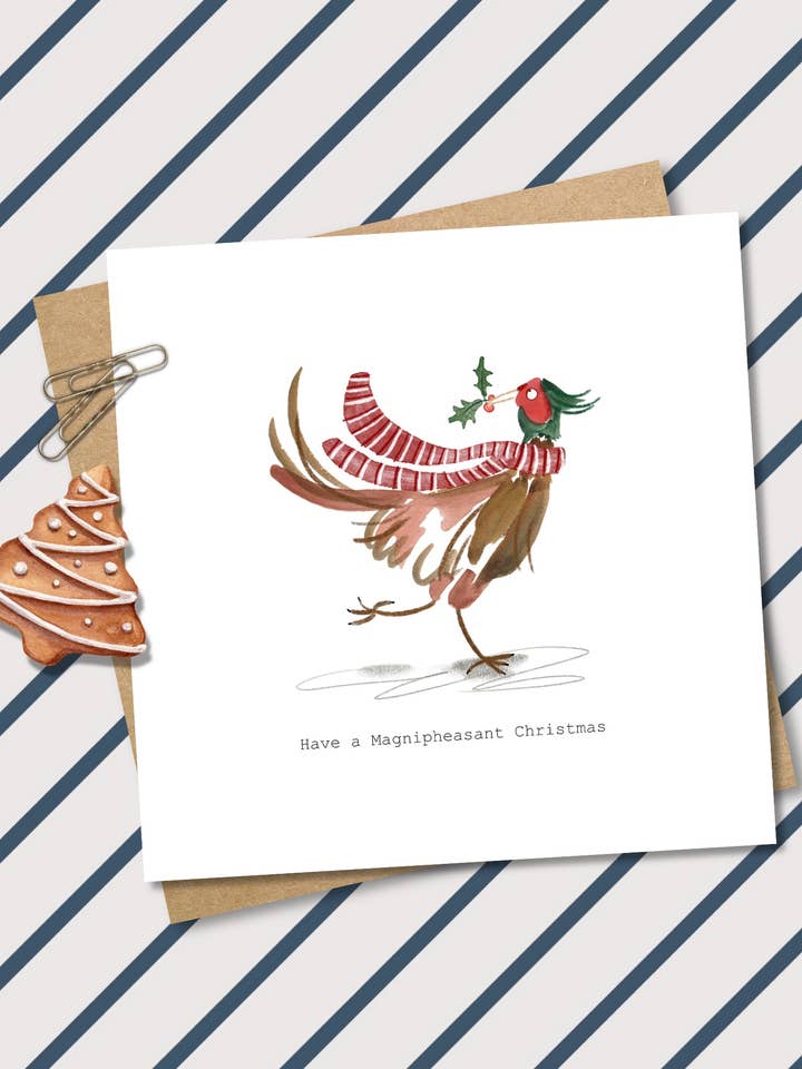 Have a Magnipheasant Christmas Card for wholesale by Pen and Gwyn
