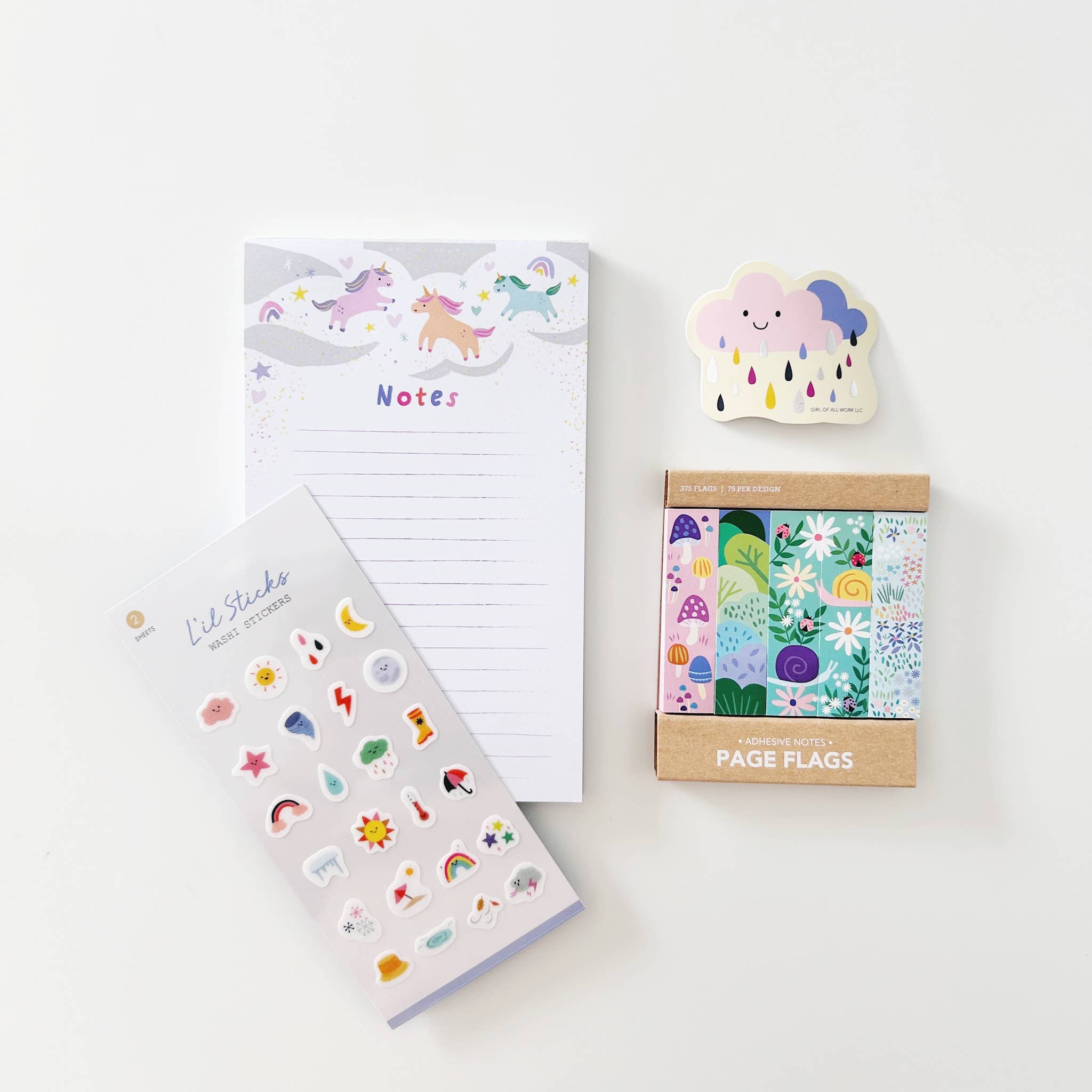 Girl of All Work - Wholesale Bookmark - Little Garden Page Flags1