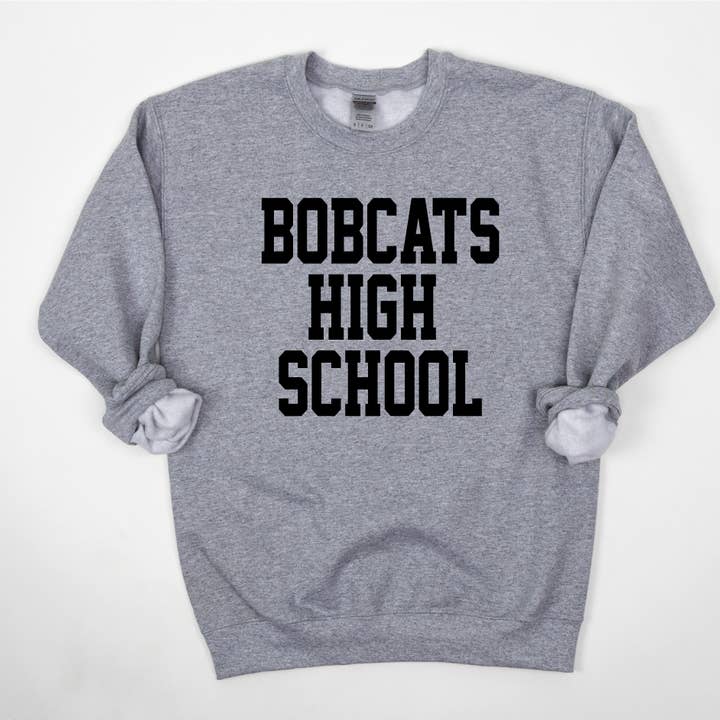 Bobcats High School - Black Print for wholesale by Warehouse 145