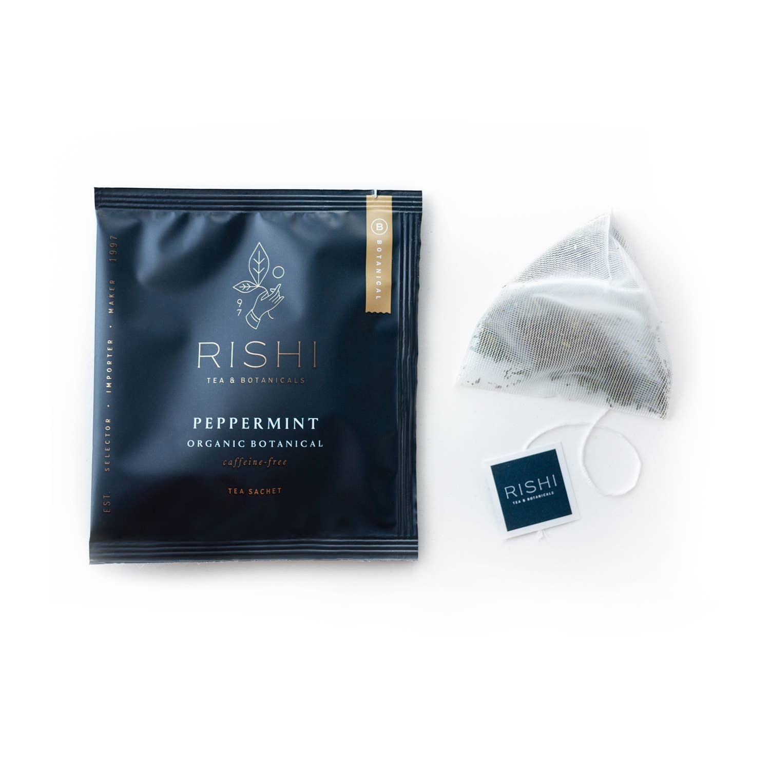 Rishi Tea & Botanicals - Wholesale Tea Bags - Peppermint Organic Herbal Tea Sachets (Foodservice)