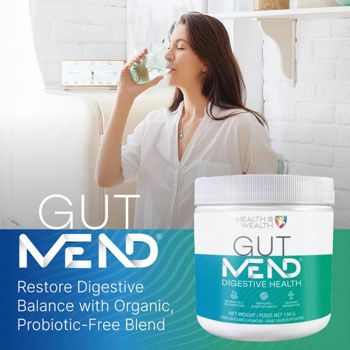 Health IS Wealth - Vente Supplément oral/vitamine - GutMEND® | Poudre Avancée pour la Santé Digestive (Sans Probiotiques)1
