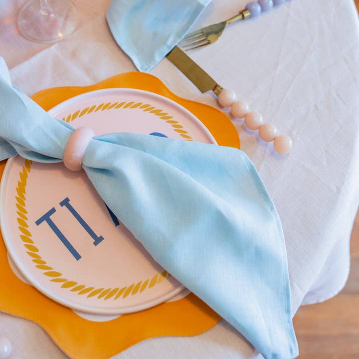 BABY BLUE Napkins for wholesale by Greta Home