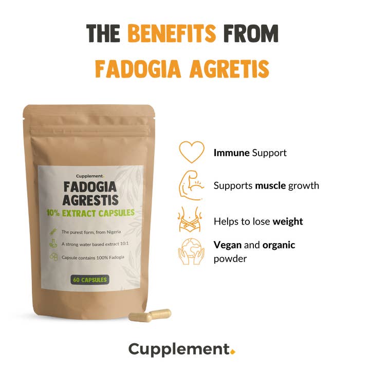 Cupplement – wholesale Oral supplement/vitamin – Fadogia Agrestis 10% Extract - 60 Capsules - Highest Quality