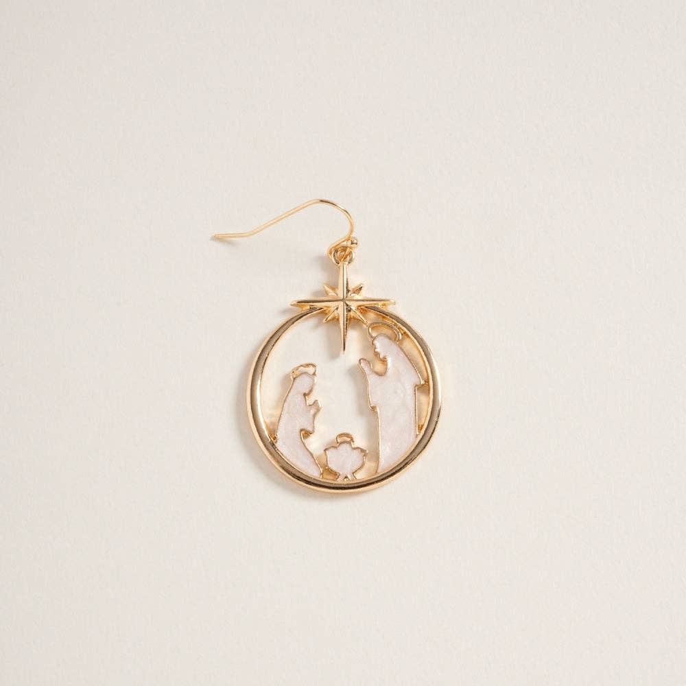 Designature New York - Wholesale Dangle Earrings - Christmas Nativity Ornament Hook Earring Religious5