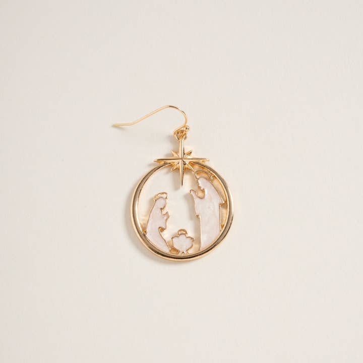 Designature New York – wholesale Dangle earrings – Christmas Nativity Ornament Hook Earring Religious5