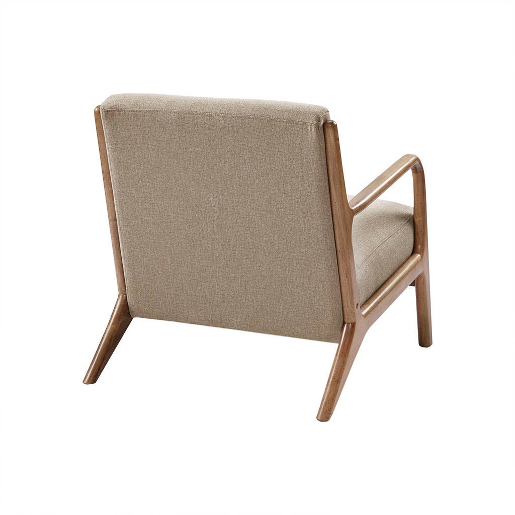 Olliix - Wholesale Chair - Scandinavian Elm Wood Taupe Lounge Chair *5