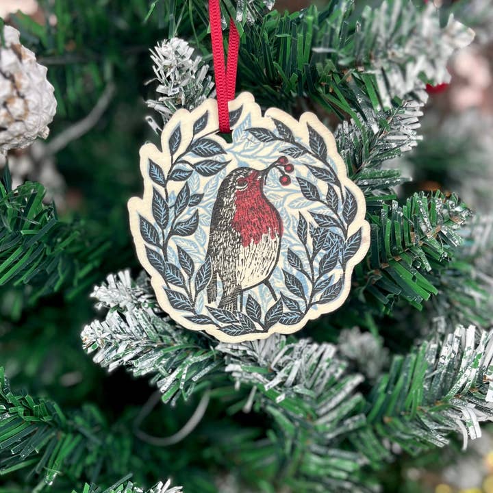 Beth Lewis Art - Wholesale Ornament - Wooden Tree Decorations18